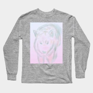 wolf painting Long Sleeve T-Shirt